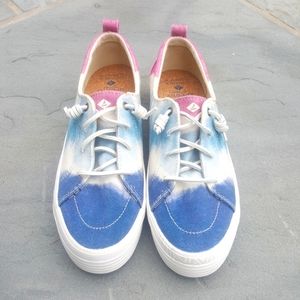 Sperry Crest Vibe Slip-on Platform Sneaker tie dye
